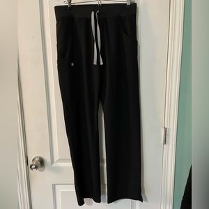 Figs Kade black scrub pants small